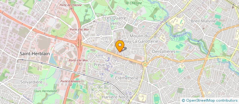 localisation de l'entreprise LYB COSMETICS à SAINT-HERBLAIN