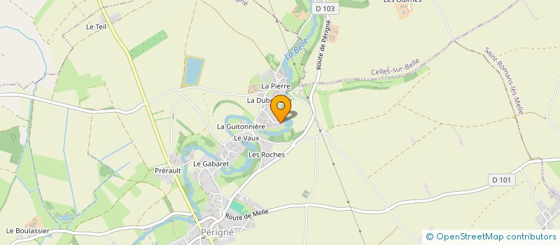 localisation de l'entreprise LYBA LAVERIE  PERIGNE