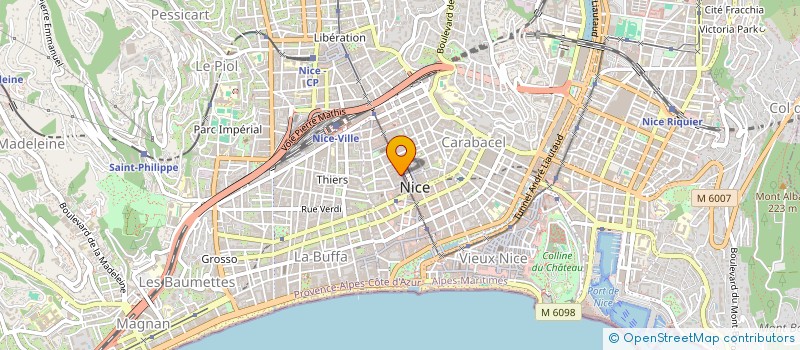 localisation de l'entreprise LYBAERT à NICE