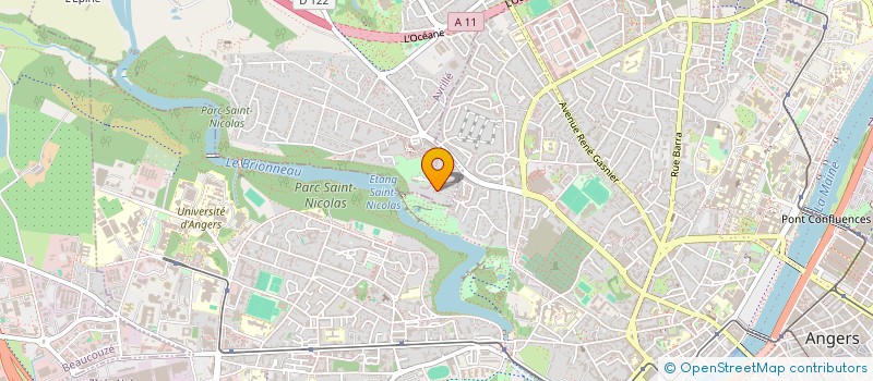 localisation de l'entreprise LYBAT à AVRILLE