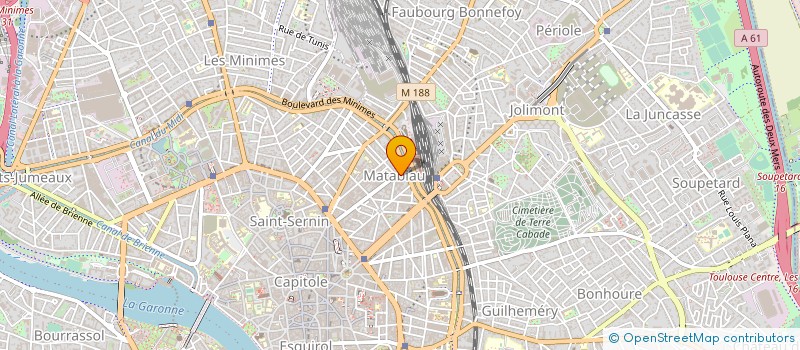 localisation de l'entreprise LYBE  TOULOUSE