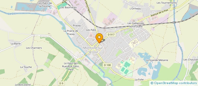 localisation de l'entreprise LYBENA  MONTOIRE-SUR-LE-LOIR