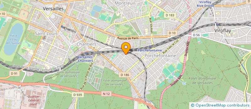 localisation de l'entreprise LYBER à VERSAILLES