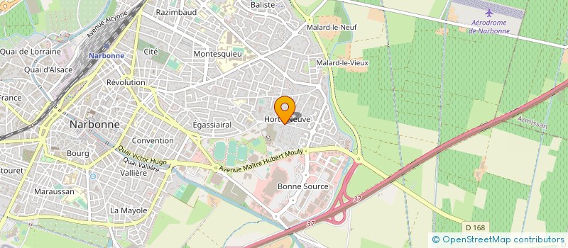 localisation de l'entreprise LYC'ANGE  NARBONNE