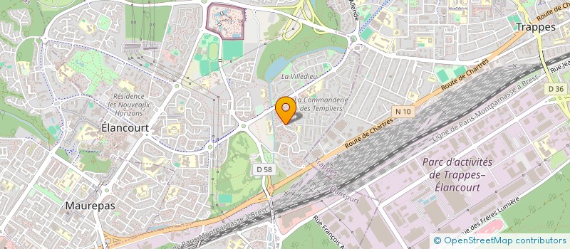 localisation de l'entreprise LYCANTHROPE  ELANCOURT