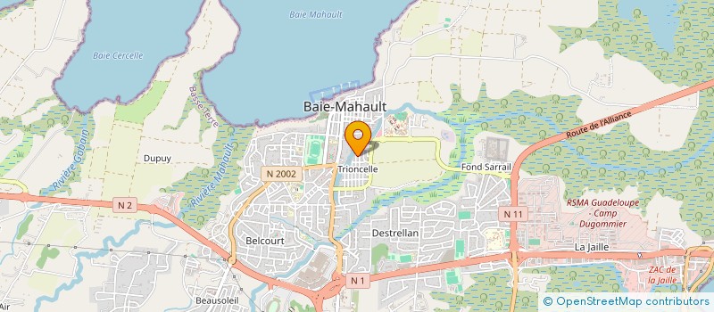localisation de l'entreprise LYCARA à BAIE MAHAULT