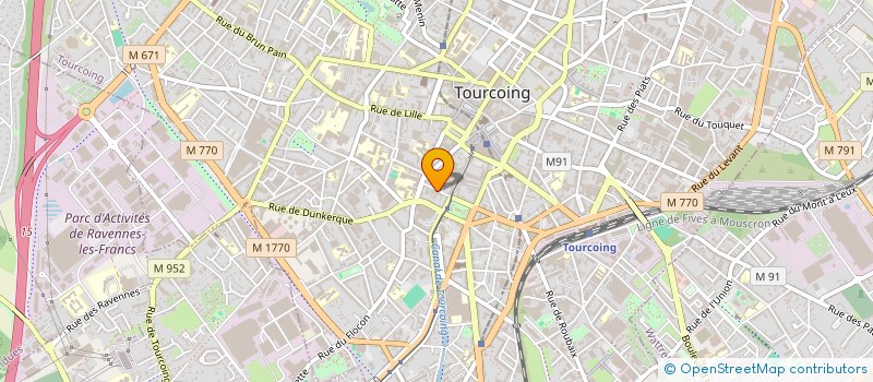 localisation de l'entreprise LYCEA à TOURCOING