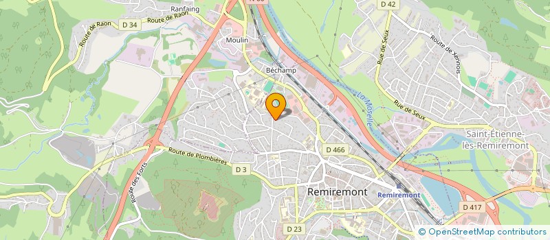 localisation de l'entreprise LYCEE ANDRE MALRAUX - LYCEE DES METIERS DU BOIS  REMIREMONT