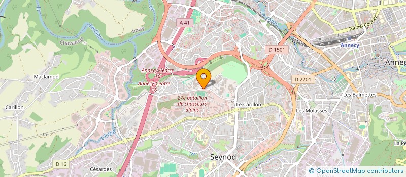 localisation de l'entreprise LYCEE BAUDELAIRE ACTION BTS FORCE VENTE à ANNECY