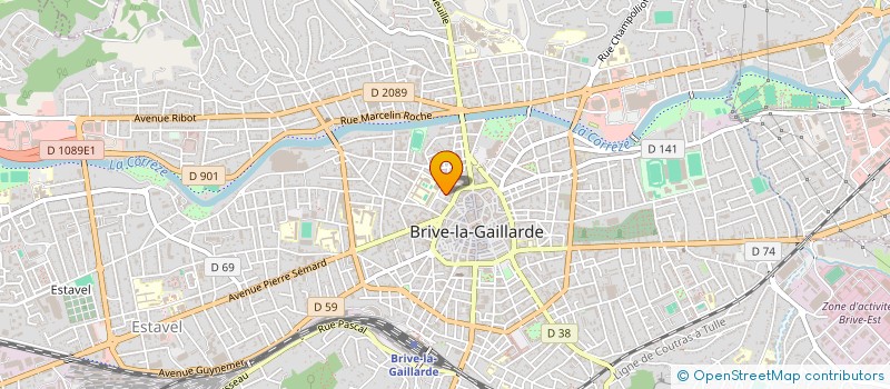 localisation de l'entreprise LYCEE CLASS.ET MOD.D ETAT     D ARSONVAL  BRIVE-LA-GAILLARDE