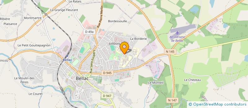 localisation de l'entreprise LYCEE CLASS MOD.N GIRAUDOUX à BELLAC