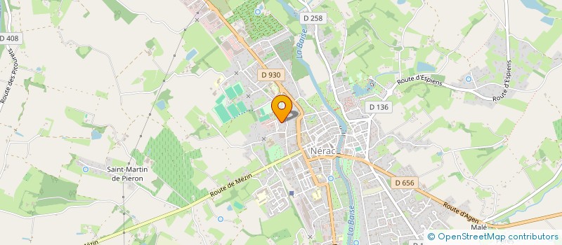 localisation de l'entreprise LYCEE CLASS MOD.NATIONALISEGEORGE SAND  NERAC