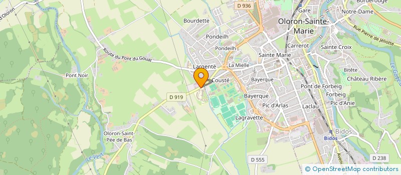 localisation de l'entreprise LYCEE D ENS.PROFESSIONNEL GUYNEMER à OLORON-SAINTE-MARIE