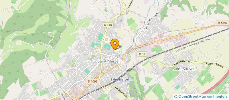 localisation de l'entreprise LYCEE D ENSEIGNEMENT AGRICOLE PRIVE BELLEVUE à SAINT-MARCELLIN