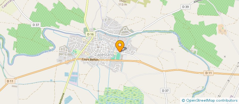 localisation de l'entreprise LYCEE D'ENSEIGNEMENT AGRICOLE PRIVE (LEAP) LES BUISSONNETS à CAPESTANG