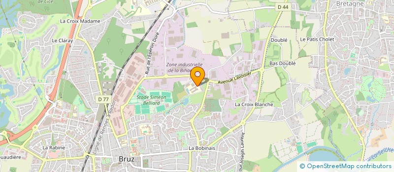 localisation de l'entreprise LYCEE D'ENSEIGNEMENT GENERAL ET TECHNOLOGIQUE ANITA CONTI  BRUZ