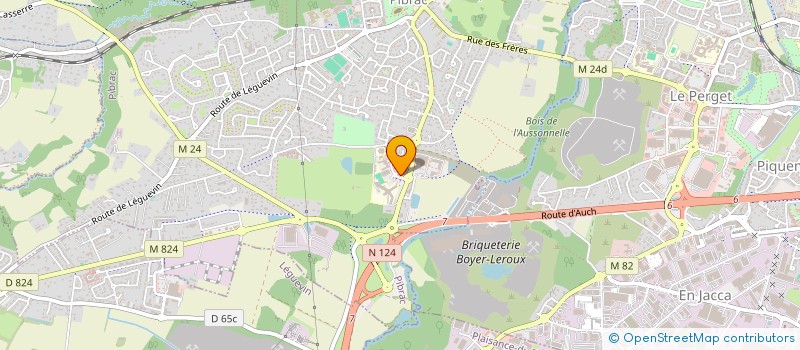 localisation de l'entreprise LYCEE D'ENSEIGNEMENT GENERAL ET TECHNOLOGIQUE NELSON MANDELA  PIBRAC