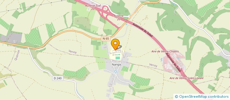 localisation de l'entreprise LYCEE D'ENSEIGNEMENT GENERAL,TECHNOLOGIQUE ET PROFESSIONNEL AGRICOLE D'AUXERRE-LA-BROSSE  VENOY