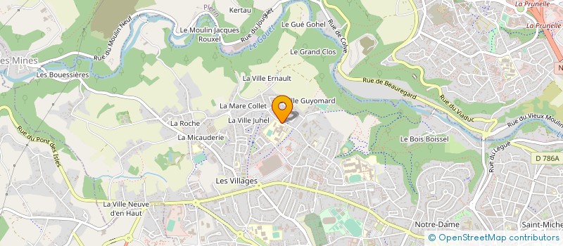 localisation de l'entreprise LYCEE DES METIERS JEAN MOULIN  SAINT-BRIEUC