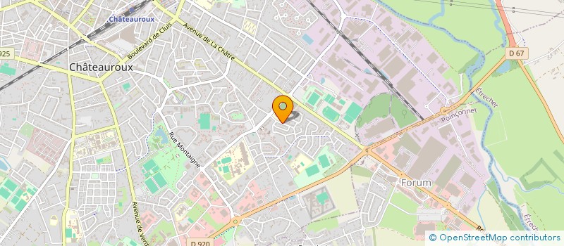 localisation de l'entreprise LYCEE DES METIERS LES CHARMILLES à CHATEAUROUX