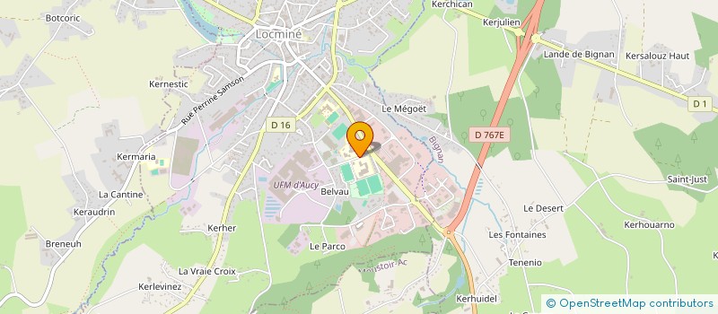 localisation de l'entreprise LYCEE DES METIERS LOUIS ARMAND à LOCMINE