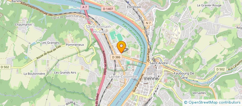 localisation de l'entreprise LYCEE ELLA FITZGERALD à VIENNE