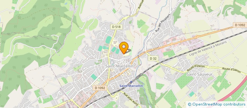 localisation de l'entreprise LYCEE ENSEIG TECHNO BELLEVUE à SAINT-MARCELLIN