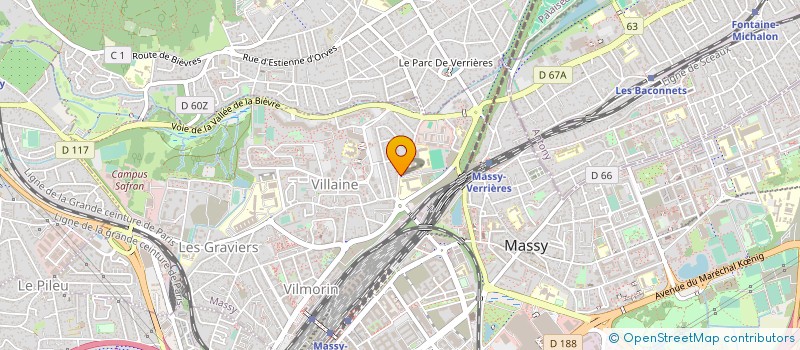 localisation de l'entreprise LYCEE GEN ET TECHNO FUSTEL DE COULANGES à MASSY