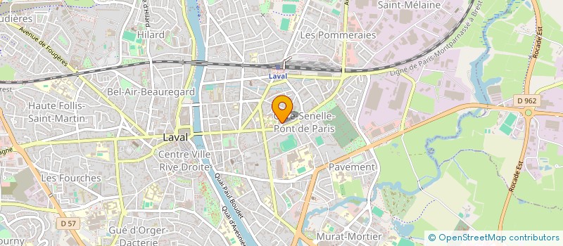 localisation de l'entreprise LYCEE GEN ET TECHNOL DOUANIER ROUSSEAU à LAVAL