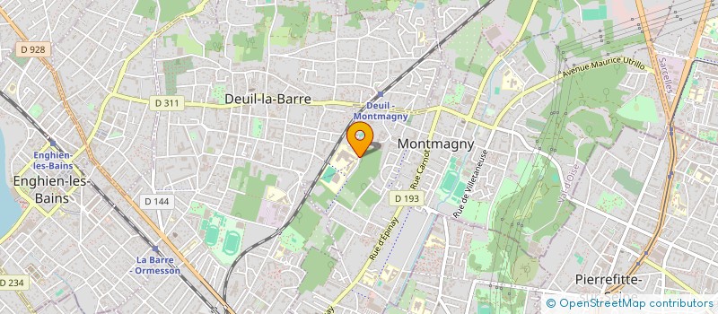 localisation de l'entreprise LYCEE GEN ET TECHNOLOG. CAMILLE ST-SAENS  DEUIL-LA-BARRE