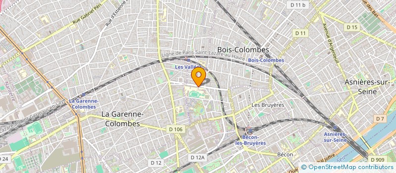 localisation de l'entreprise LYCEE GEN ET TECHNOLOGIQUE ALBERT CAMUS à BOIS-COLOMBES