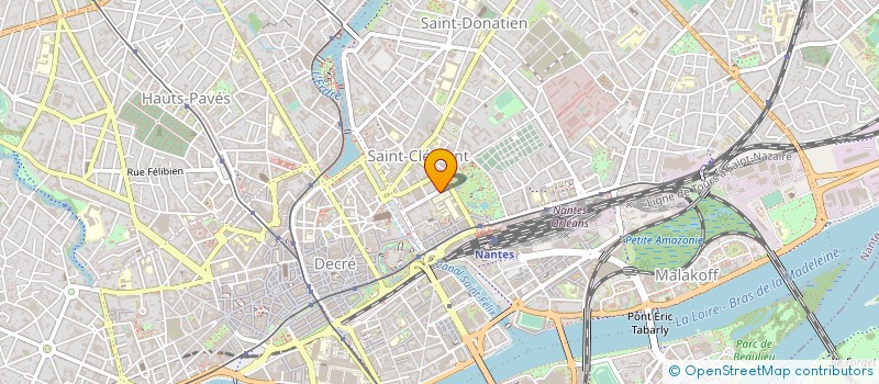 localisation de l'entreprise LYCEE GEN ET TECHNOLOGIQUE CLEMENCEAU à NANTES