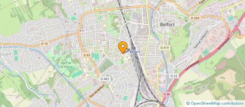 localisation de l'entreprise LYCEE GEN ET TECHNOLOGIQUE CONDORCET à BELFORT