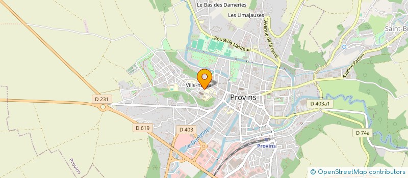 localisation de l'entreprise LYCEE GEN TECHNO PROF THIBAUD CHAMPAGNE  PROVINS