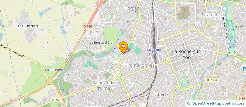 localisation de l'entreprise LYCEE GEN TECHNOL PIERRE MENDES FRANCE à LA ROCHE-SUR-YON