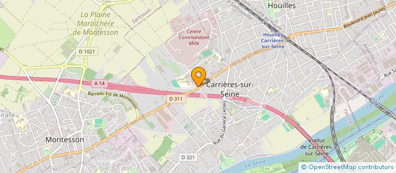 localisation de l'entreprise LYCEE GEN TECHNOLOGIQ LES PIERRES VIVES à CARRIERES-SUR-SEINE