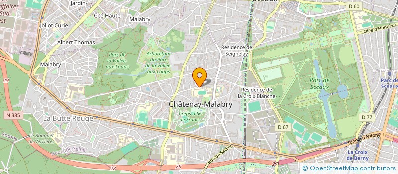 localisation de l'entreprise LYCEE GEN TECHNOLOGIQUE EMMANUEL MOUNIER à CHATENAY-MALABRY
