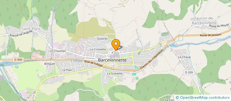 localisation de l'entreprise LYCEE GENERAL ANDRE HONNORAT à BARCELONNETTE