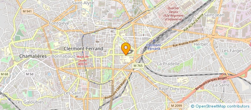 localisation de l'entreprise LYCEE GENERAL BLAISE PASCAL  CLERMONT-FERRAND