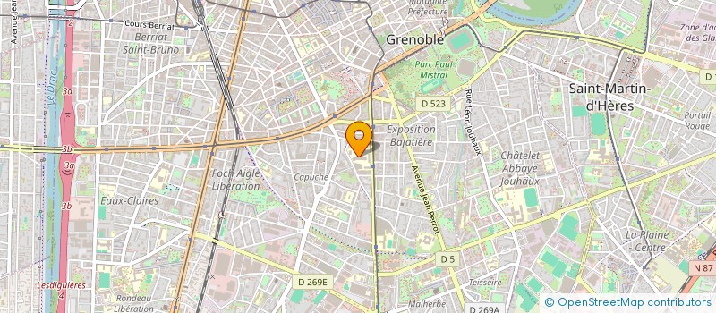 localisation de l'entreprise LYCEE GENERAL ET TECH EMMANUEL MOUNIER à GRENOBLE