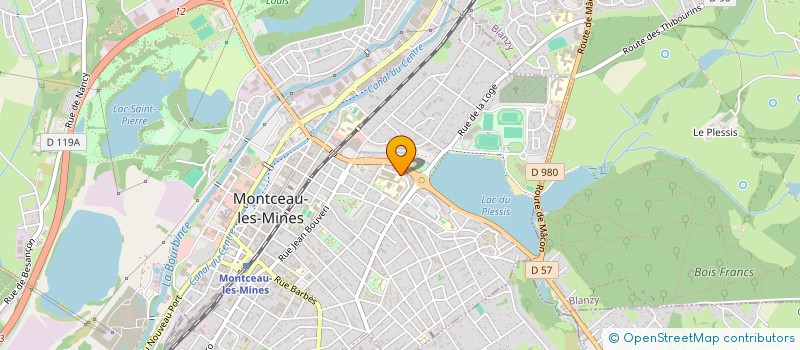 localisation de l'entreprise LYCEE GENERAL ET TECHNO H. PARRIAT  MONTCEAU-LES-MINES