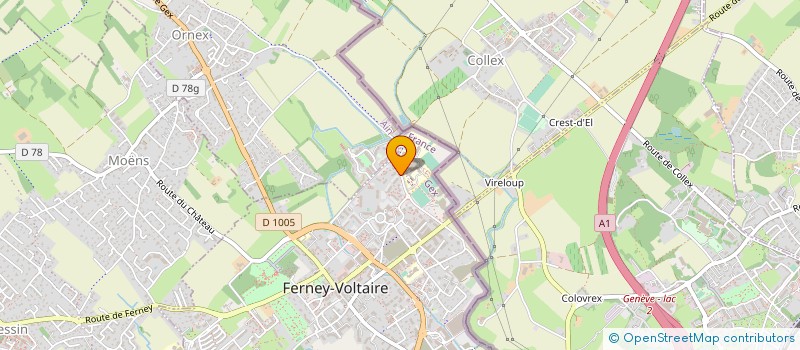 localisation de l'entreprise LYCEE GENERAL ET TECHNO INTERNATIONAL à FERNEY-VOLTAIRE