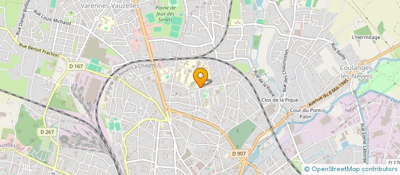 localisation de l'entreprise LYCEE GENERAL ET TECHNO JULES RENARD à NEVERS