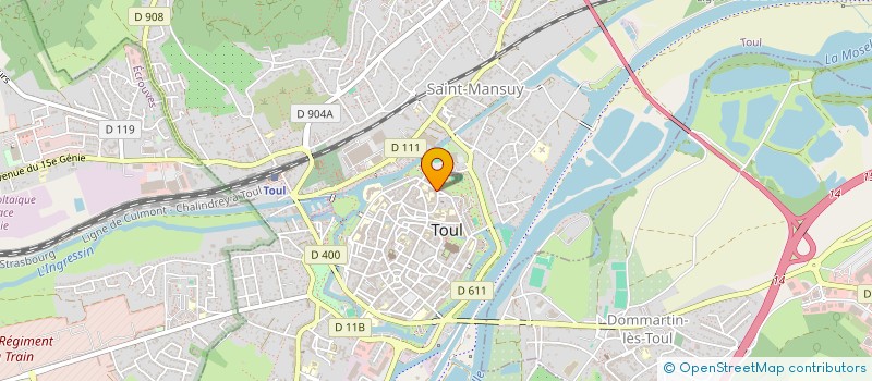 localisation de l'entreprise LYCEE GENERAL ET TECHNO LOUIS MAJORELLE à TOUL