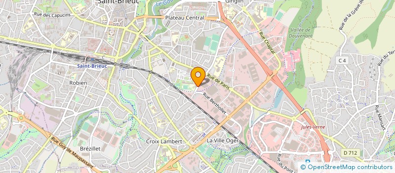 localisation de l'entreprise LYCEE GENERAL ET TECHNO RABELAIS à SAINT-BRIEUC