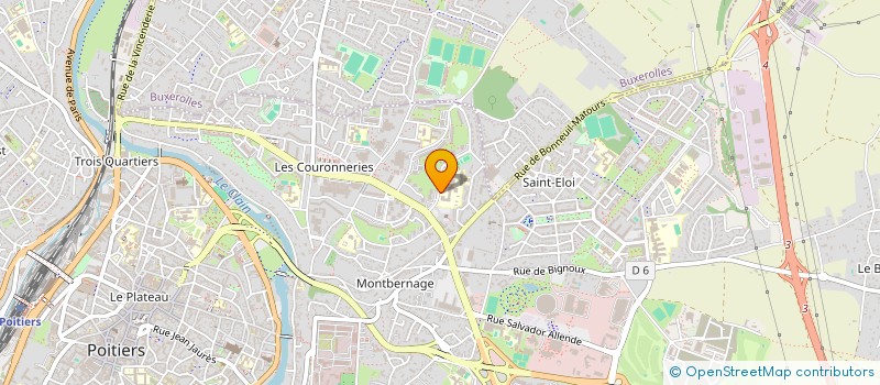 localisation de l'entreprise LYCEE GENERAL ET TECHNOLOGIQUE ALIENOR D'AQUITAINE  POITIERS