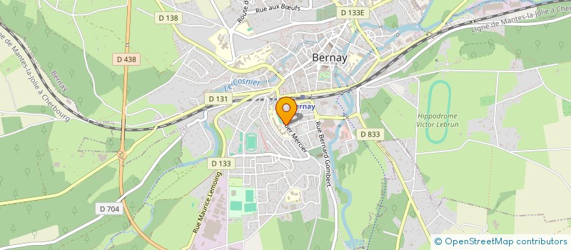 localisation de l'entreprise LYCEE GENERAL ET TECHNOLOGIQUE AUGUSTIN FRESNEL à BERNAY