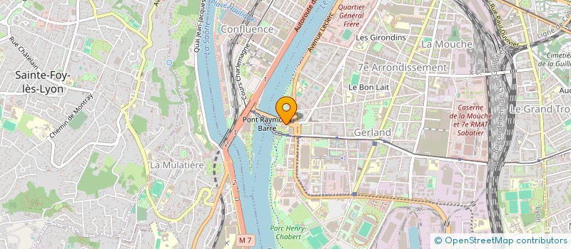 localisation de l'entreprise LYCEE GENERAL ET TECHNOLOGIQUE DOCTEUR CHARLES MERIEUX  LYON