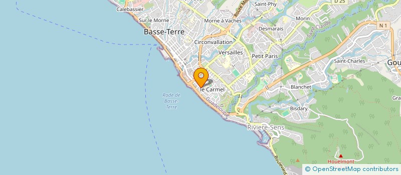 localisation de l'entreprise LYCEE GENERAL ET TECHNOLOGIQUE GERVILLE REACHE à BASSE-TERRE