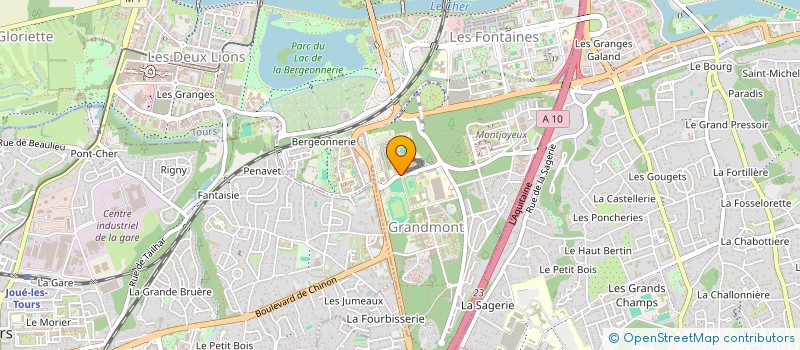 localisation de l'entreprise LYCEE GENERAL ET TECHNOLOGIQUE GRANDMONT  TOURS